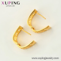 97028 Boucles d&#39;oreilles Huggie plaquées or à la mode pour Xuping Fashion 24K